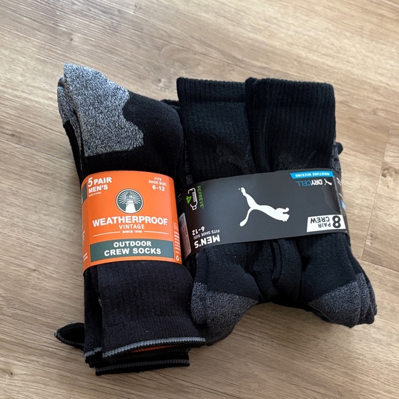 Puma Other - Lot of (2) Men’s socks- Size 6-12